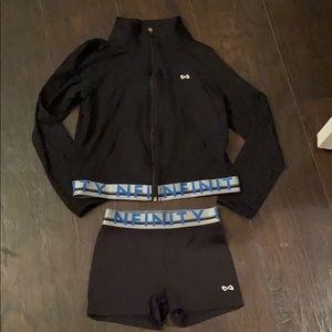Infinity jacket and black infinity shorts!